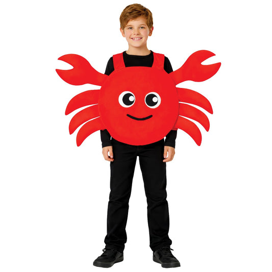 Fato de Caranguejo Vermelho Divertido infantil