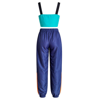 Fato de Cantora K-Pop Azul Eco para menina
