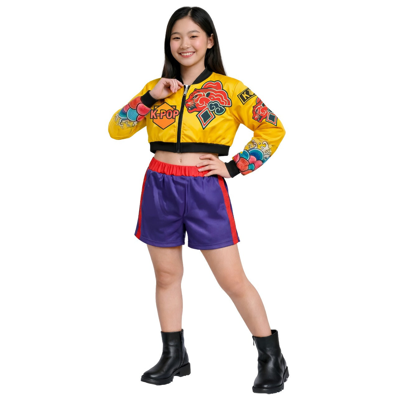 Fato de Cantora K-Pop Lilás Eco para menina
