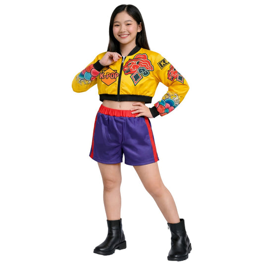 Fato de Cantora K-Pop Lilás Eco para menina