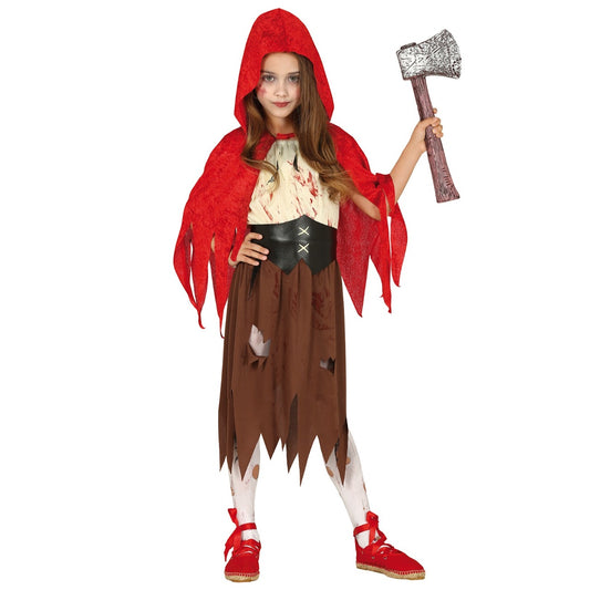 Fato de Chapeuzinho Vermelho para menina