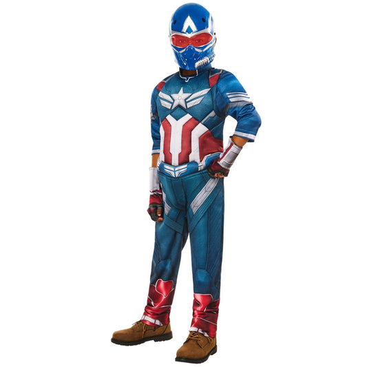 Fato de Capitão América™ BNW Deluxe infantil