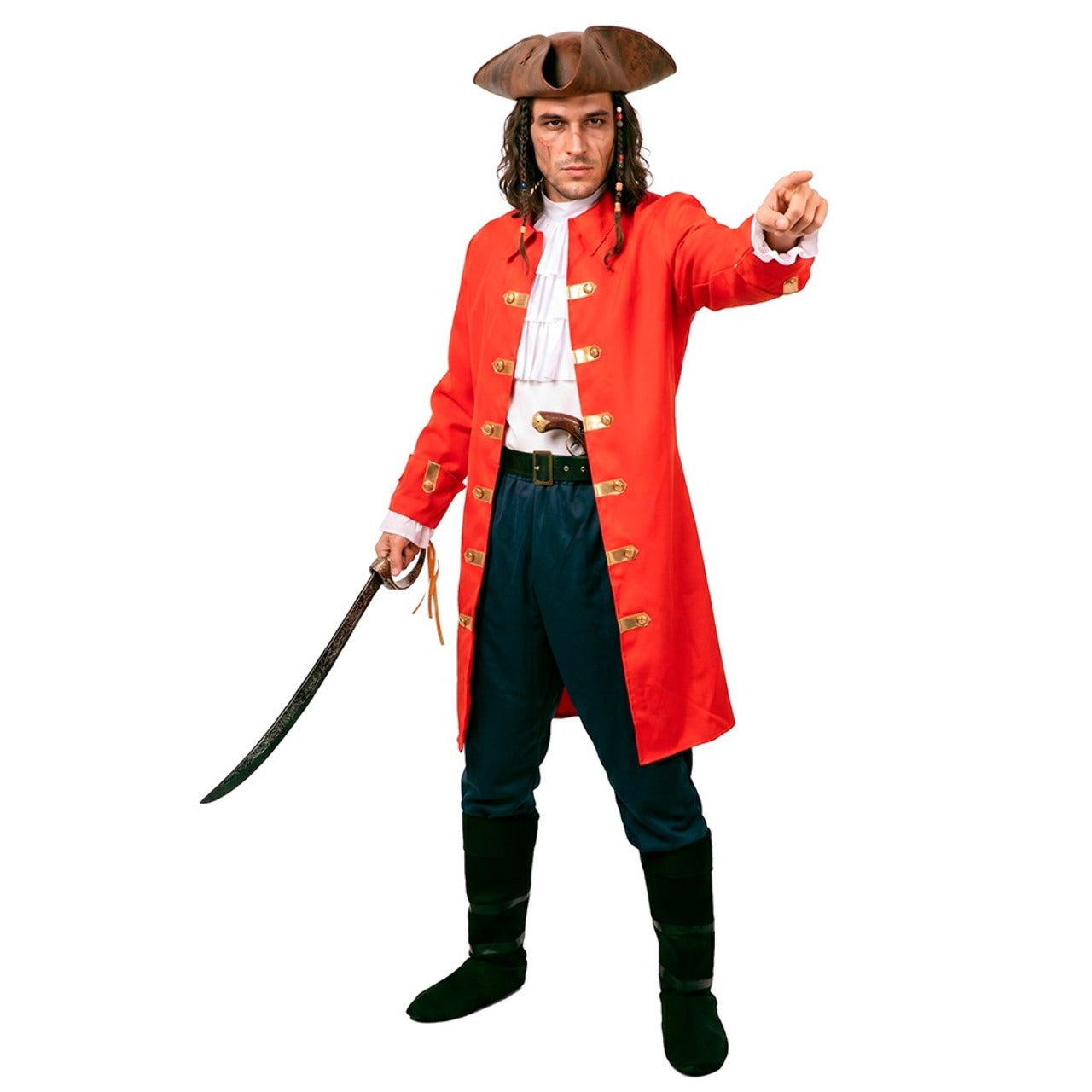 Fato de Capitão Pirata para Adulto