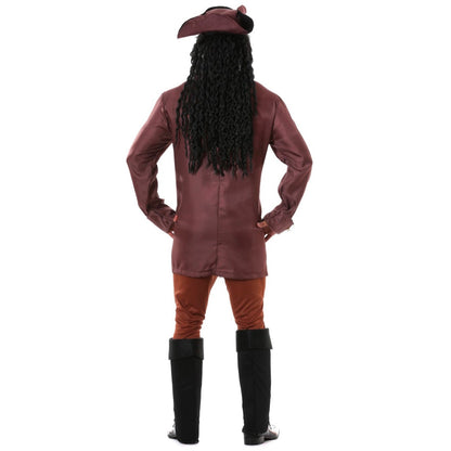 Fato de Capitão Pirata do Caribe para homem
