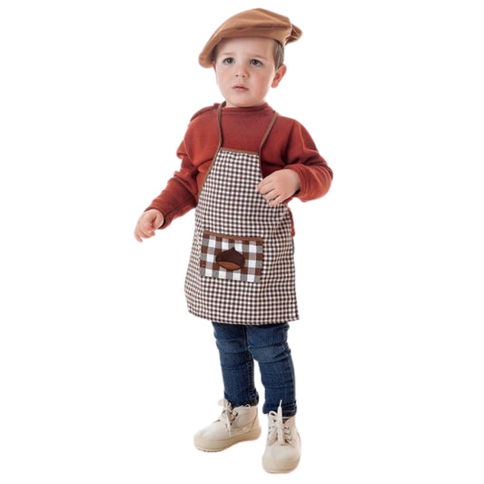 Fato de Castanheiro Quadriculado para bebé