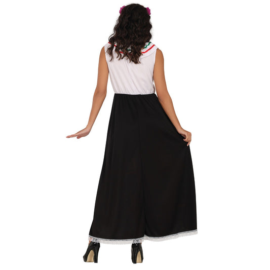Fato de Catrina Colorida para mulher