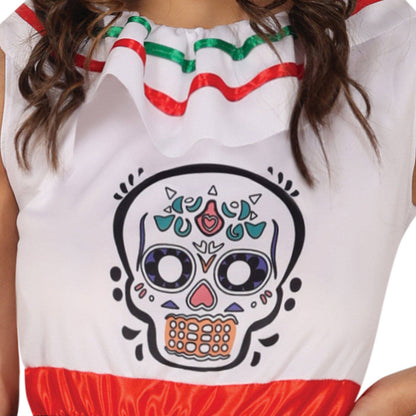 Fato de Catrina Colorida para mulher