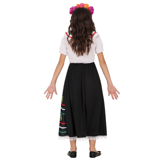 Fato de Catrina Colorida para menina