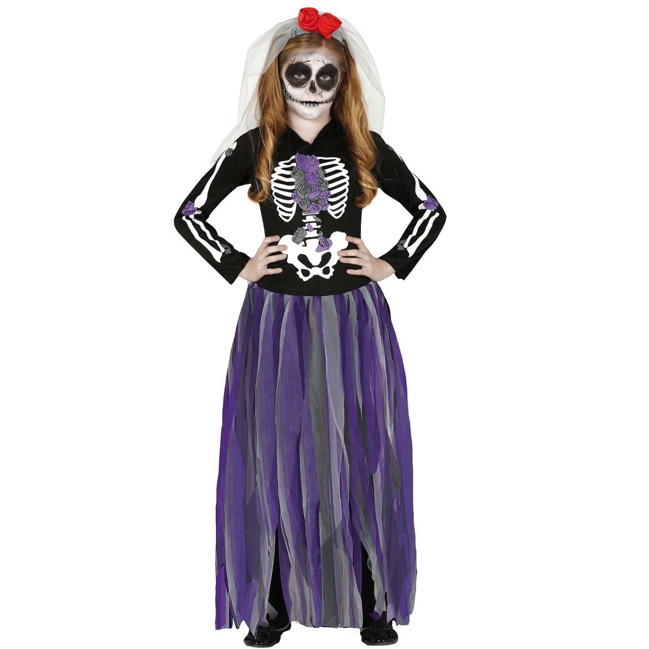 Fantasia de Catrina Sinistra para meninas