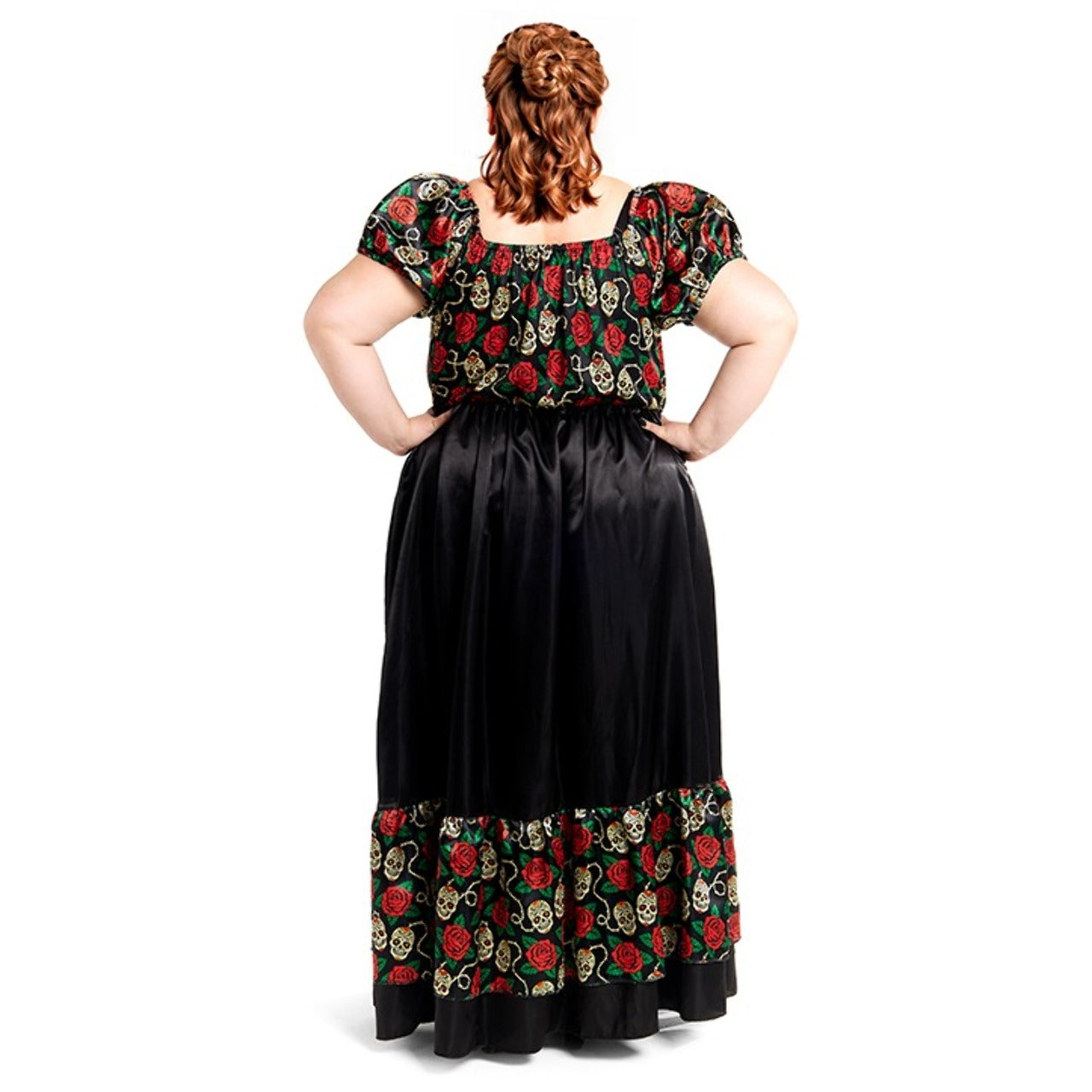 Fato de Catrina Vestido Plus para mulher 