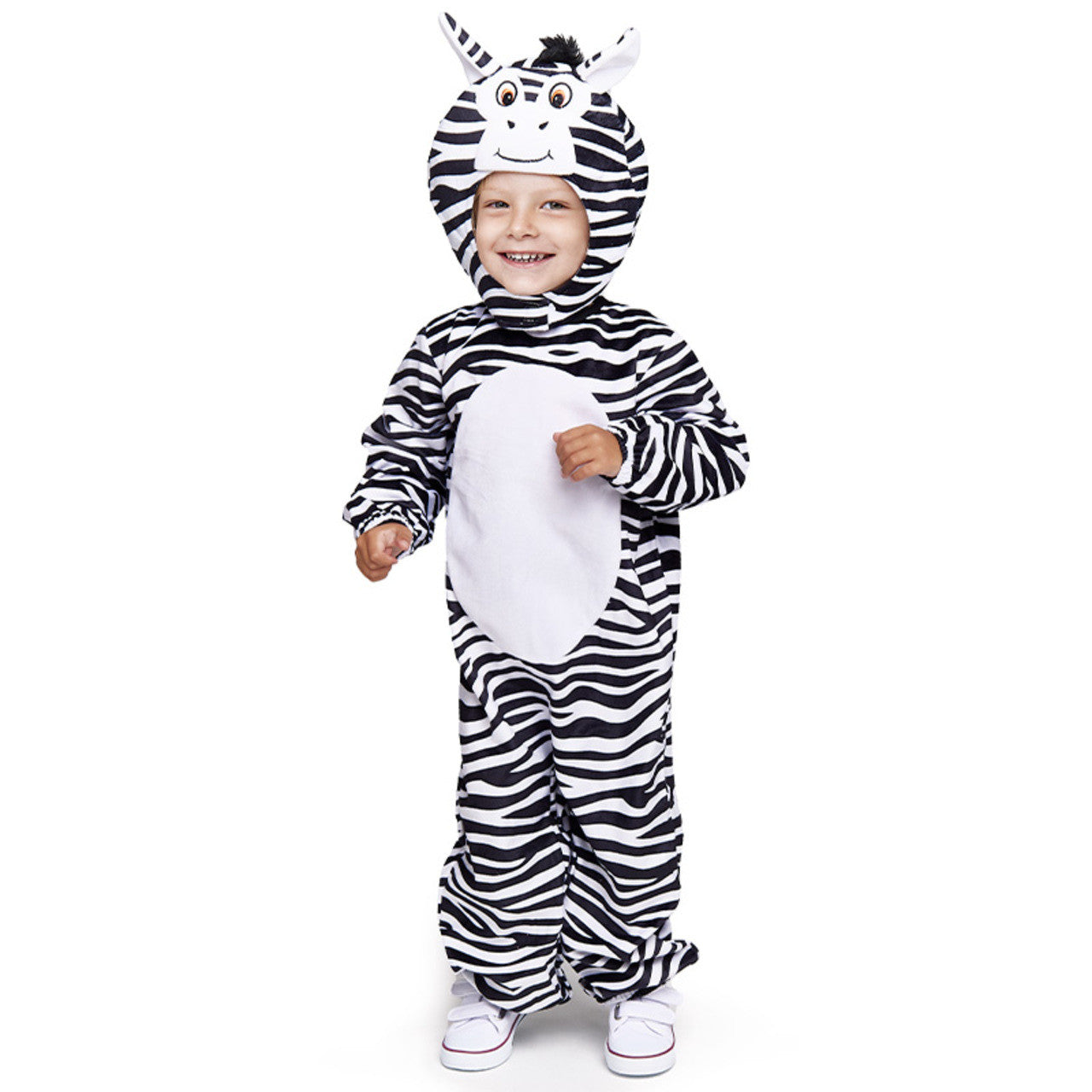 Fantasia divertida de zebra infantil