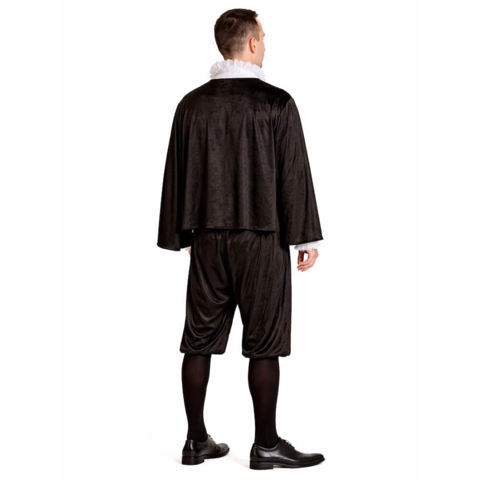 Fato de Cervantes Preto para adulto 