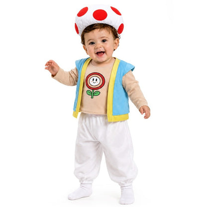 Fato de Cogumelo Toad para bebé