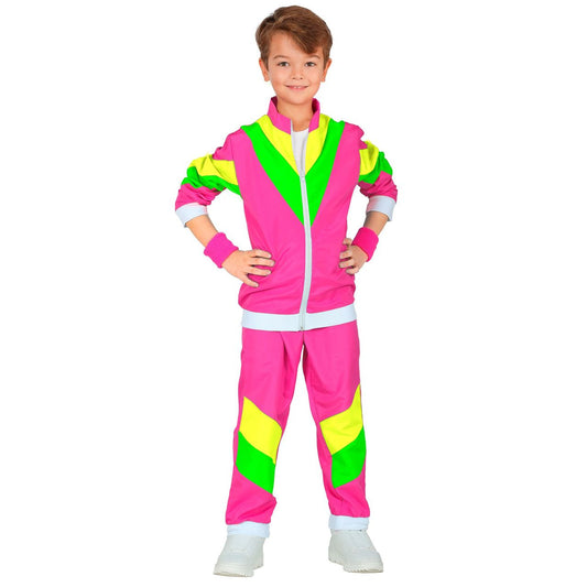 Fato de Treino dos Anos 80 Néon infantil