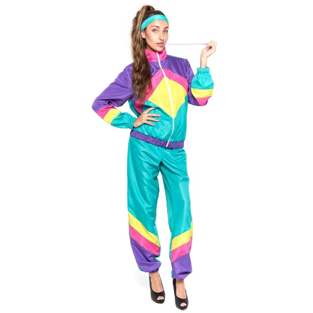 Fato de Fato de Treino Retro dos Anos 80 para adulto