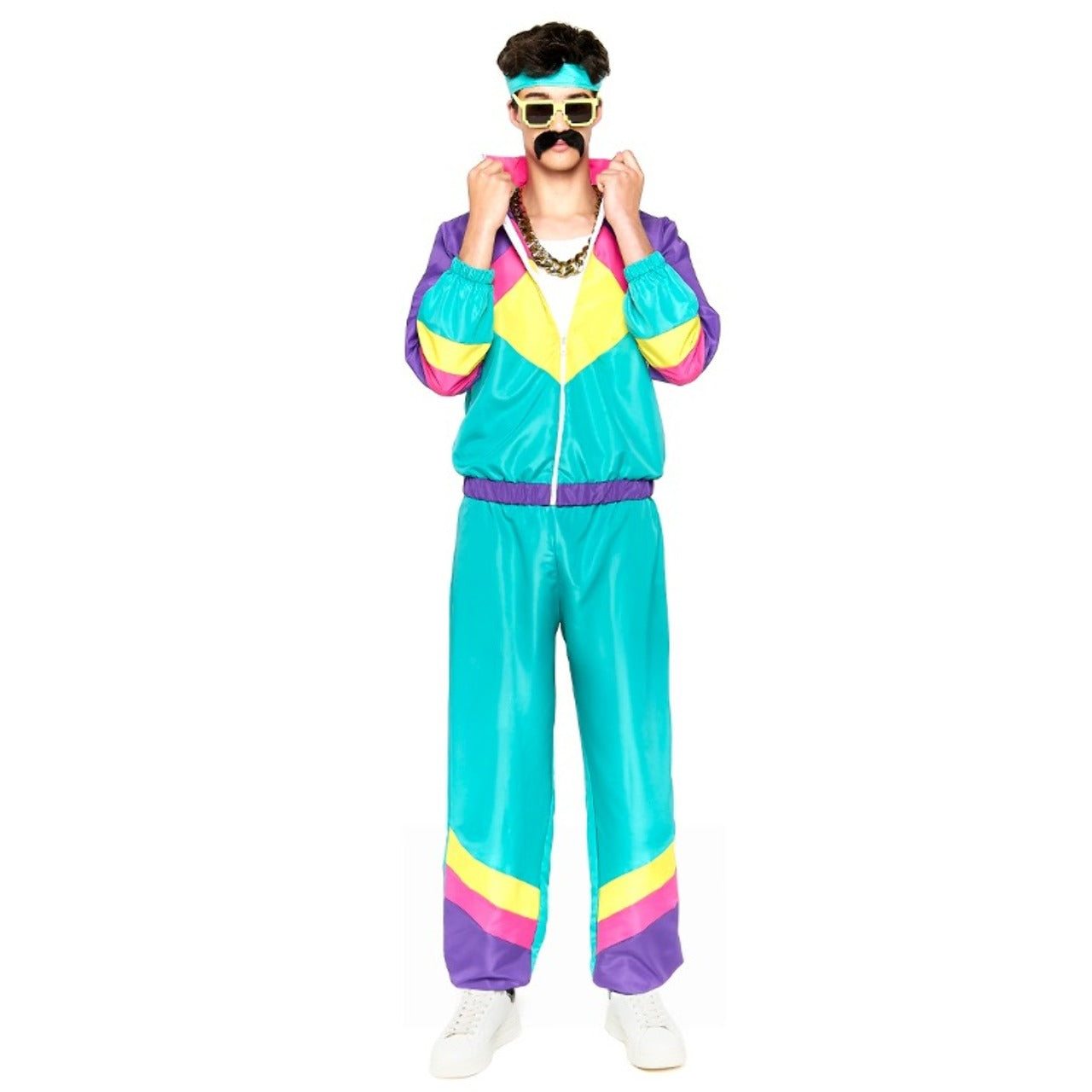 Fato de Fato de Treino Retro dos Anos 80 para adulto