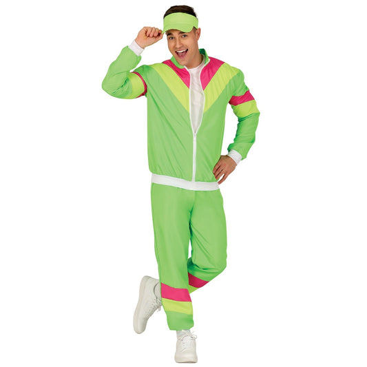 Fato de Treino Anos 80 verde para adulto