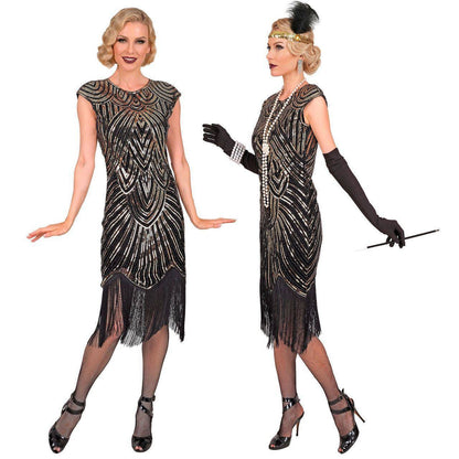 Fato de Charleston Gatsby para mulher