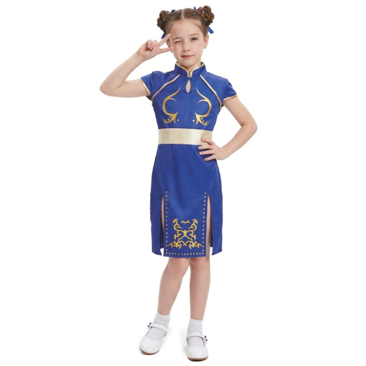 Fato de China Chun-Li Street Fighter para menina
