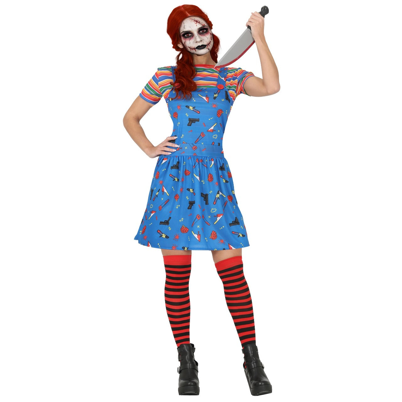 Fato de Chucky Maligna para mulher