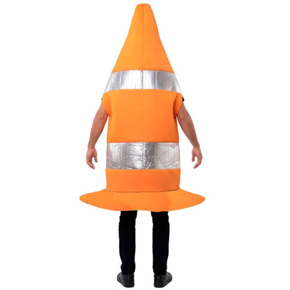 Fato de Cone de Trânsito Laranja para adulto 
