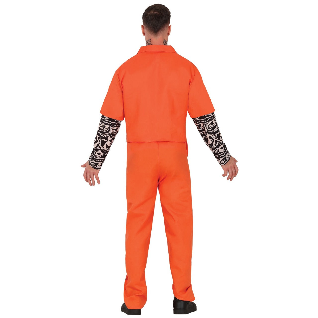 Fato de Convicto Americano com Tatuagem para adulto