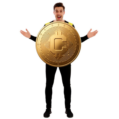 Fato de Criptomoeda para adulto