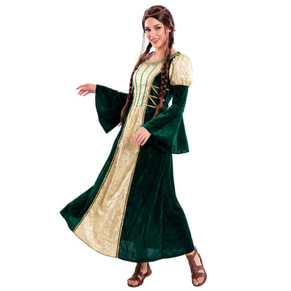 Fato de Dama Medieval Esmeralda para senhora