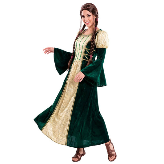 Fato de Dama Medieval Esmeralda para senhora