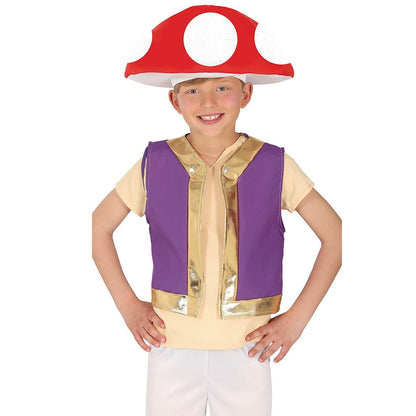 Fato Cogumelo Toad Infantil