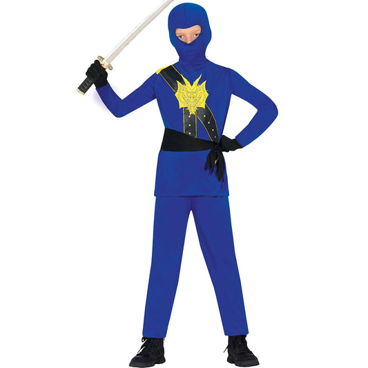 Fato Ninja Azul Infantil