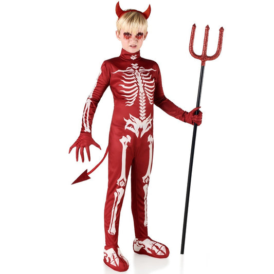Fato de Diabo Esqueleto infantil