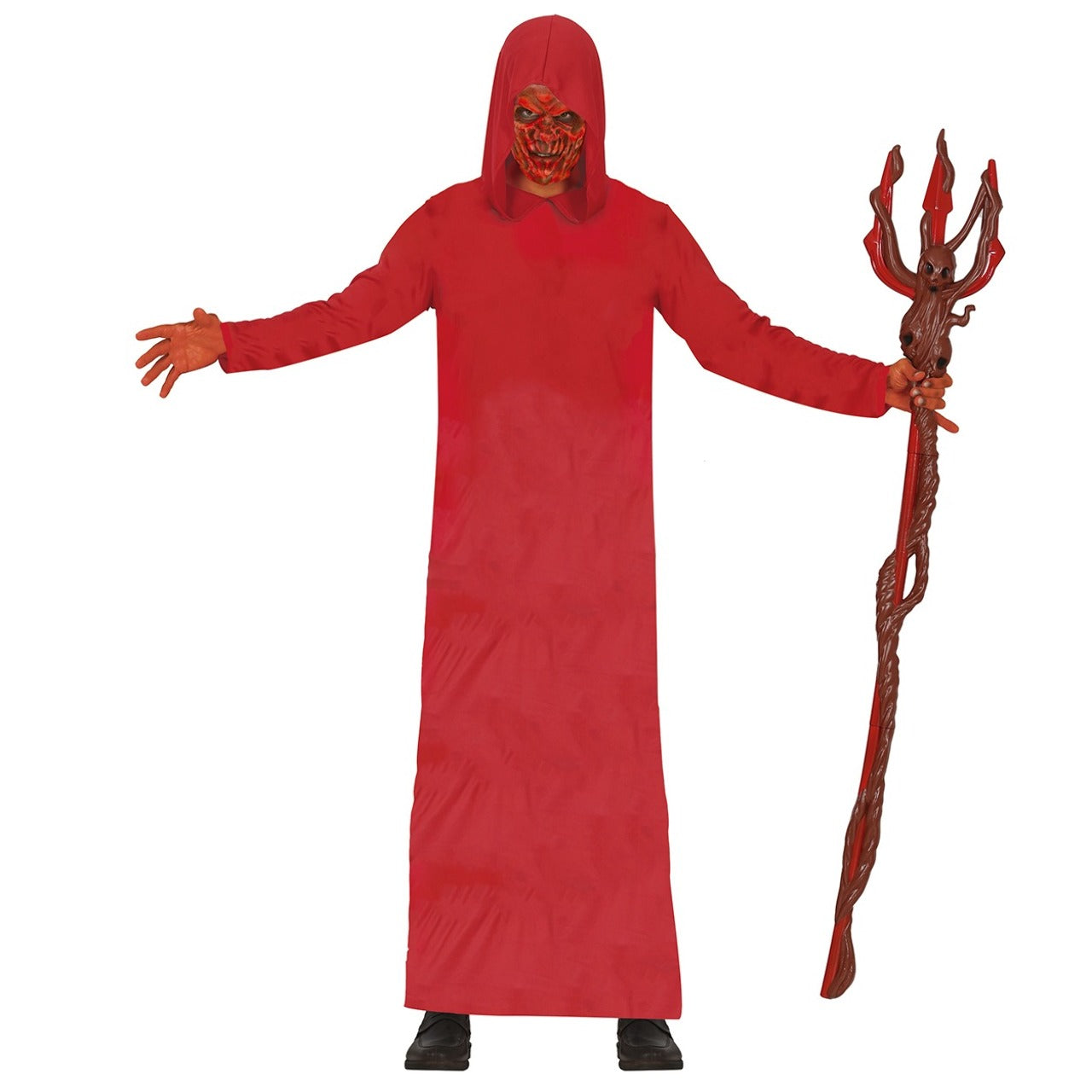 Fato de Diabo Vermelho Túnica para adulto