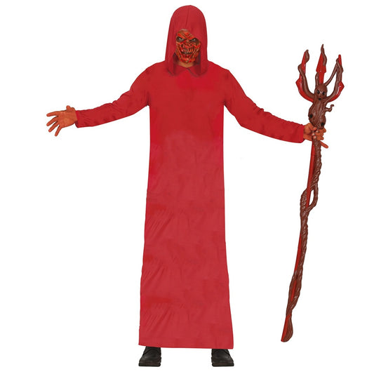 Fato de Diabo Vermelho Túnica para adulto