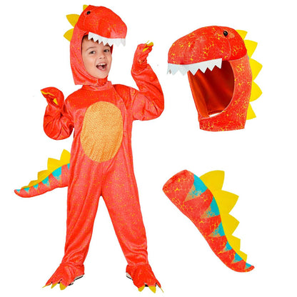 Fato de Dinossauro Colorido infantil