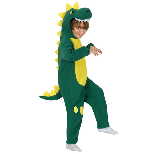 Fato de Dinossauro Verde Feroz infantil