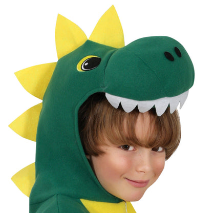 Fato de Dinossauro Verde Feroz infantil