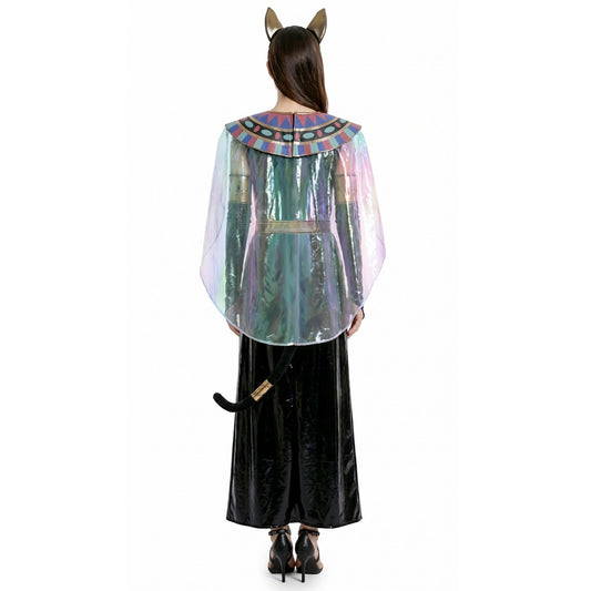 Fato de Deusa Egípcia Bastet para mulher