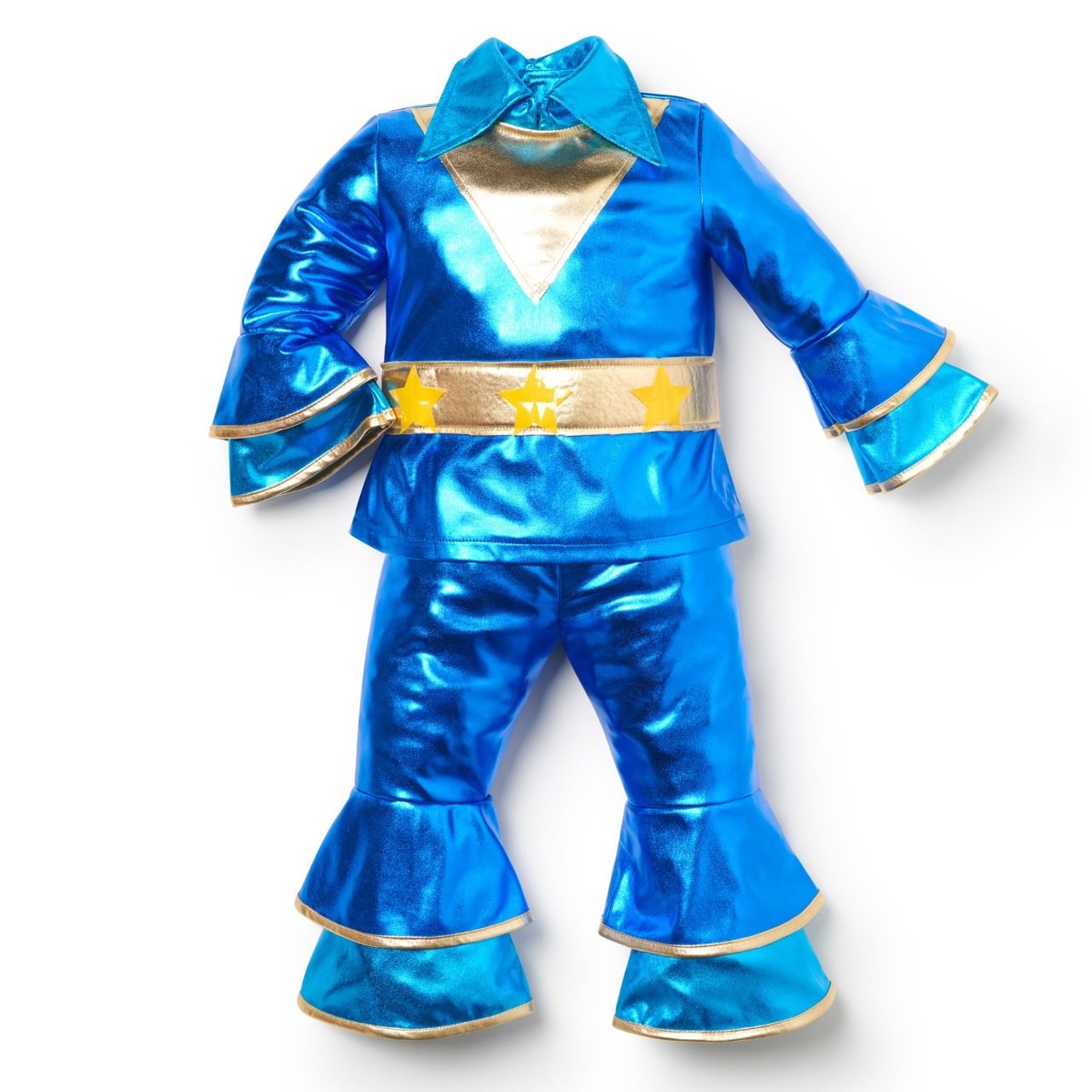 Fato de Disco Azul Anos 70 para bebé