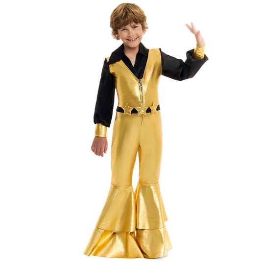 Fato de Disco Dourado para criança