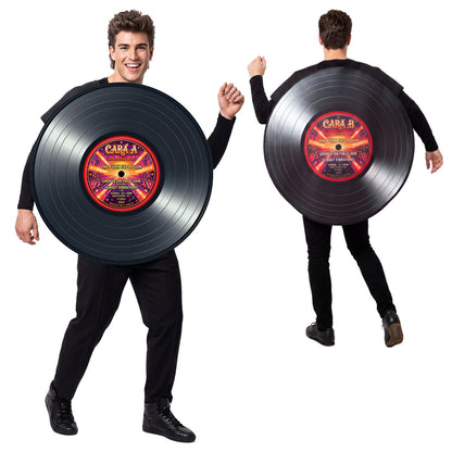 Fato de Disco de Vinil para adulto