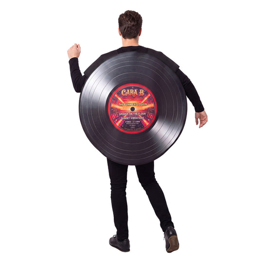 Fato de Disco de Vinil para adulto