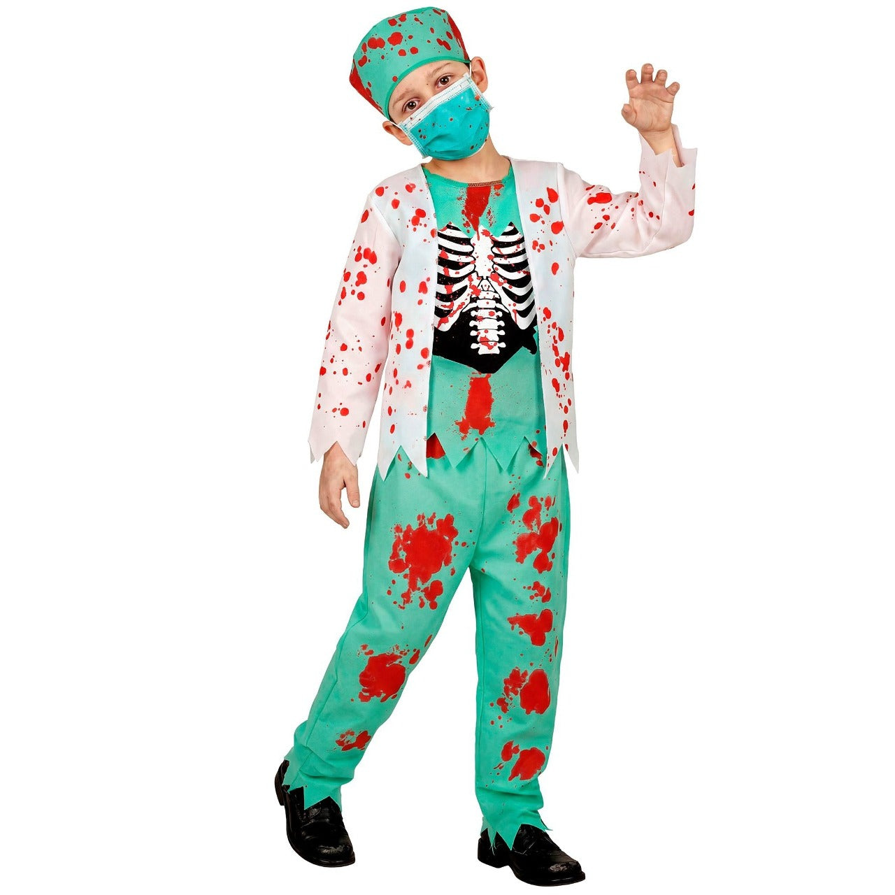 Fato de Doutor Zombie para criança