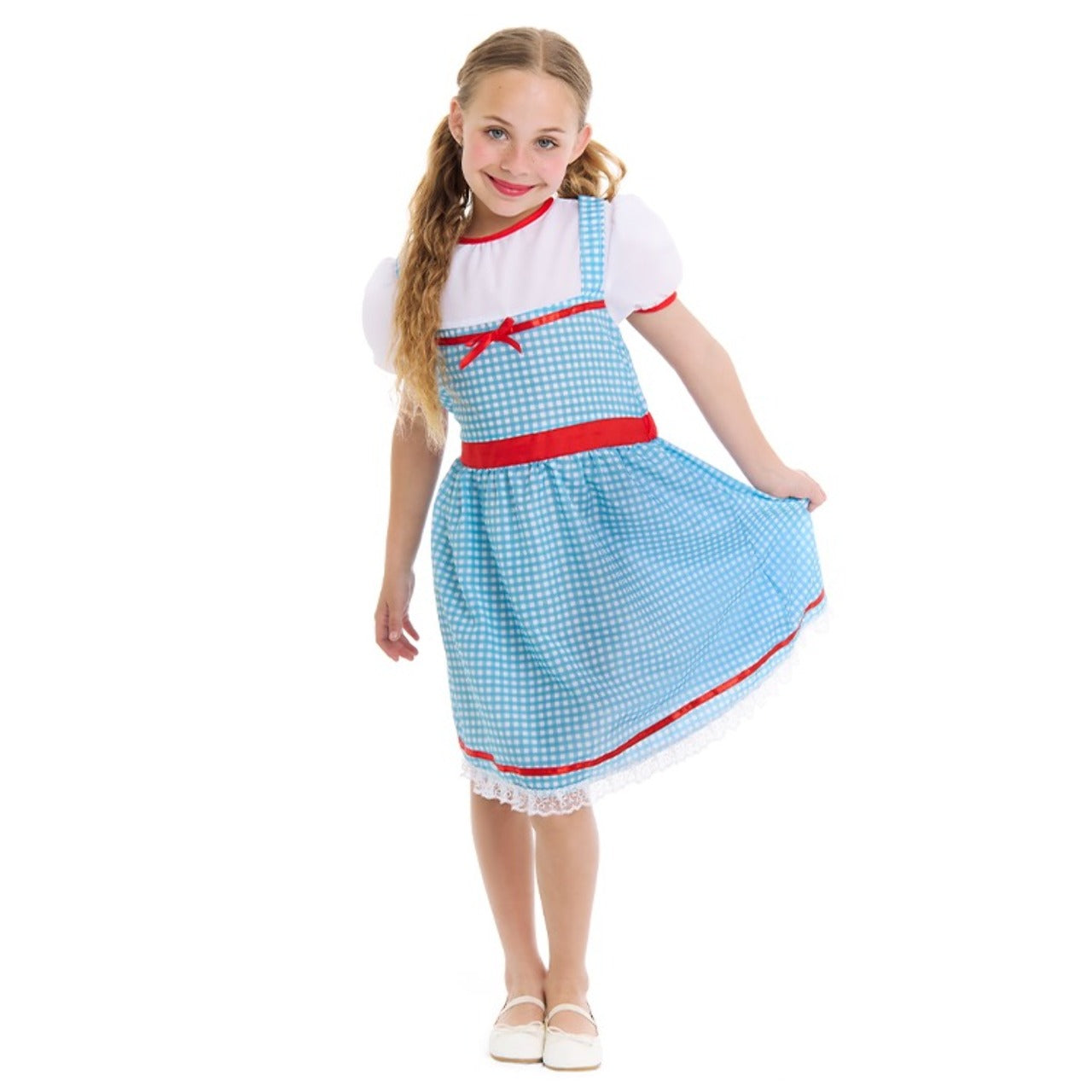 Fato de Dorothy de Quadrados para Menina