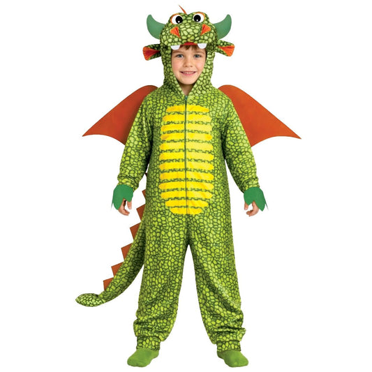 Fato de Dragão Verde com Asas infantil