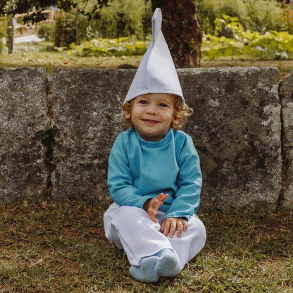 Fato de Duende Azul Clássico para bebé