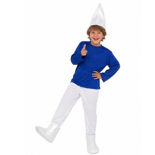 Fato de Duende Azul com Sapatos para criança