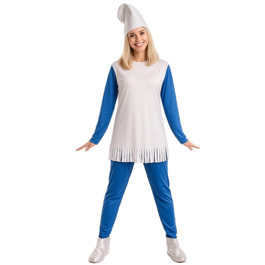 Fato de Duende Azul com Sapatos para senhora