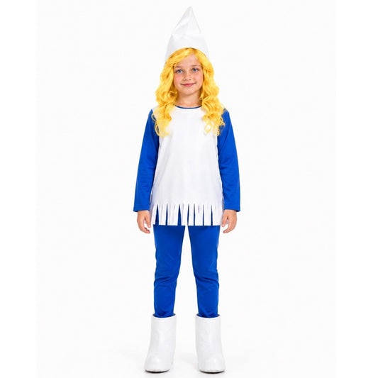 Fato de Duende Azul com Sapatos para menina