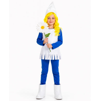 Fato de Duende Azul com Sapatos para menina